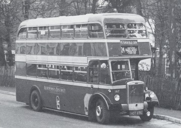 Aldershot and District Traction Co. Dennis bus 1950's