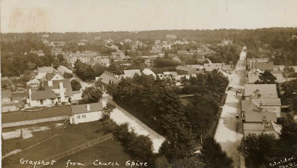 View from church spire 1910.
