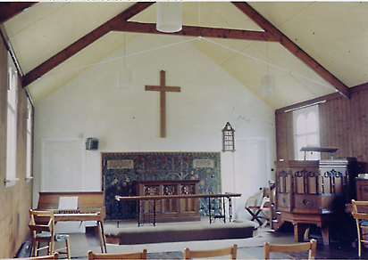 methodist church interior, 1968